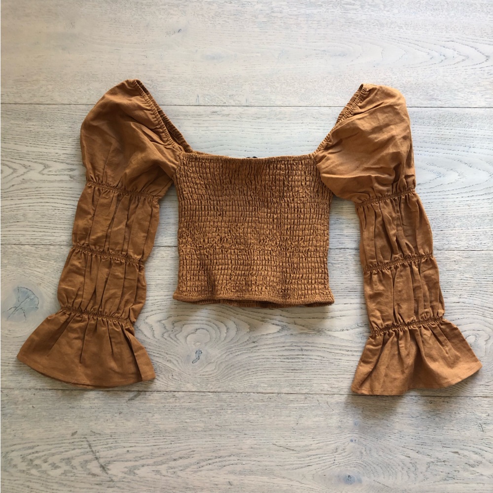 Charlie Holiday | Smocked Crop Top